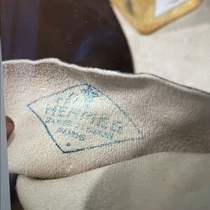 Hermes Vintage black suade gloves